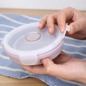 Silicone Round shaped lunch boxes